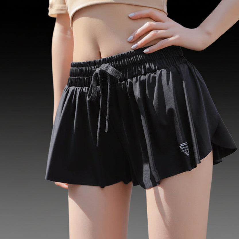 CretKoav Summer Running Shorts Women 2 In 1 Marathon Quick Dry Shorts Gym Loose Sport Shorts Breathable Yoga Shorts