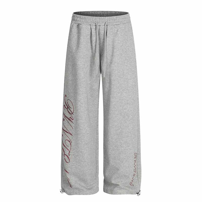 Streetwear Style Casual Loose Straight Leg Sweatpants for Men and Women, Hip Hop Dance Pants