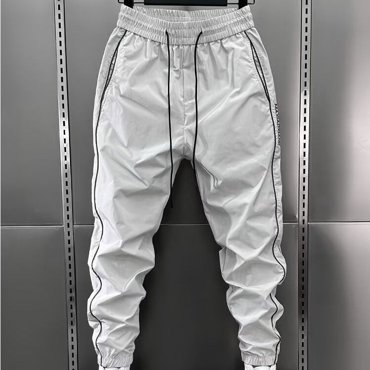 Splicing small leg pants