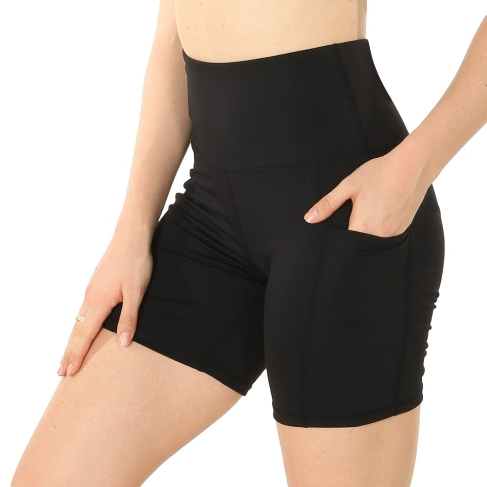 Pantalones cortos deportivos de entrenamiento para mujer, de verano, con cintura elástica, de secado rápido, para gimnasio, yoga y fitness. Pantalones cortos para correr y fitness para mujer.