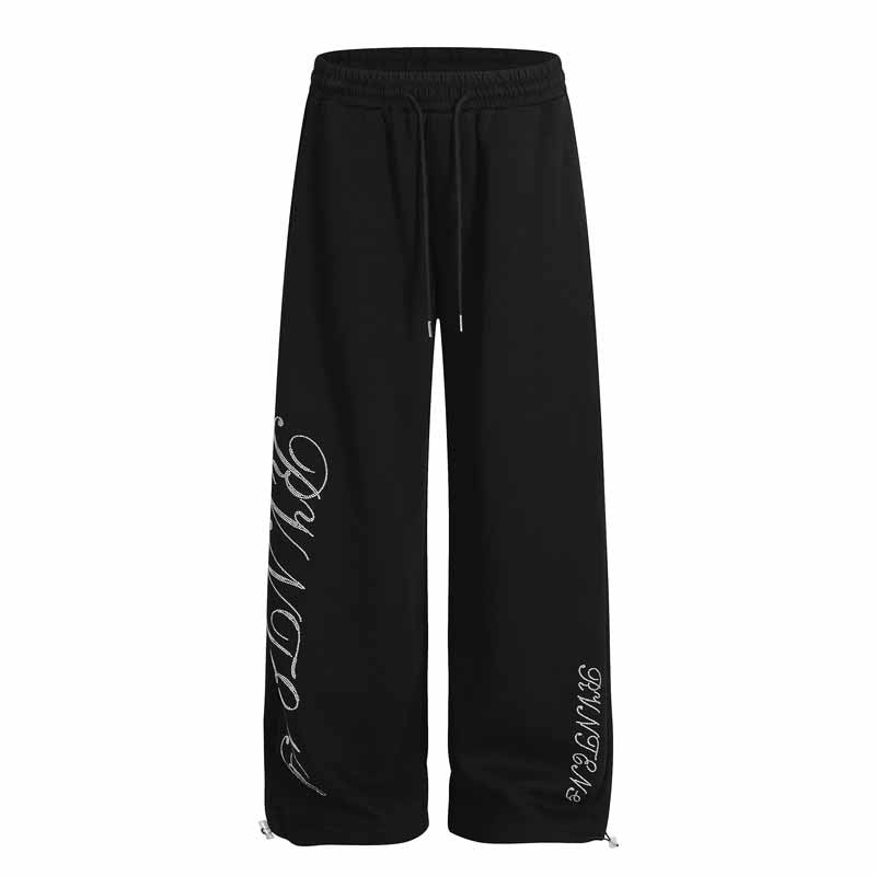 Streetwear Style Casual Loose Straight Leg Sweatpants for Men and Women, Hip Hop Dance Pants