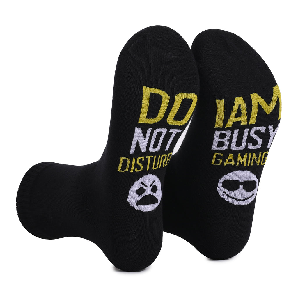 Game Print Socks DO NOT DISTRUB BUSY GAMING New Socks In Tube Socks