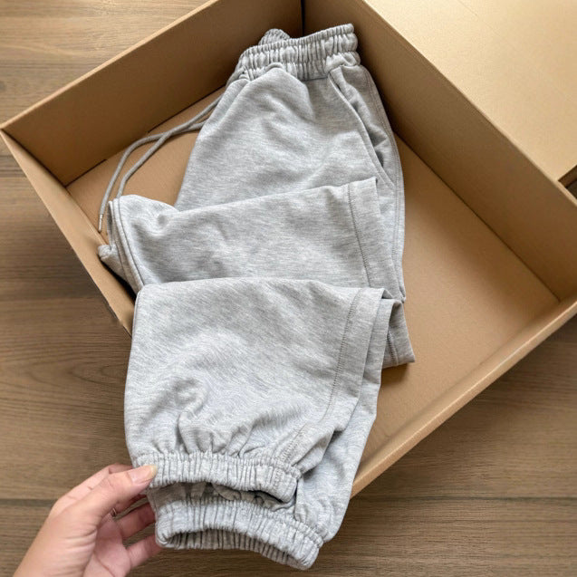 tyle Casual Sports Leisure Sweatpants Big Size Loose Cotton Cuffed Long Pants Men's Casual Trousers