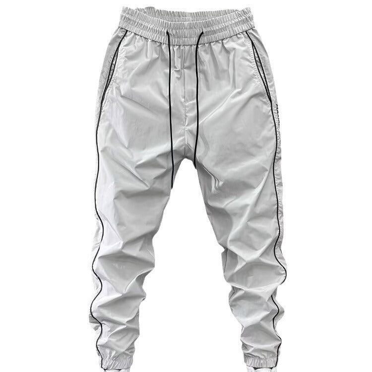 Splicing small leg pants