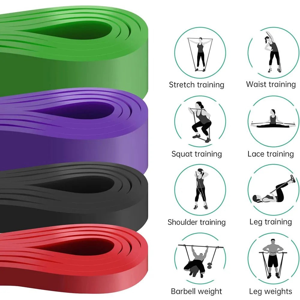 Resistance Band Resistant Latex Sports Elastic Belt Pull Up Assistance Bands For Pilates Training Out Fitness Body Home Gym