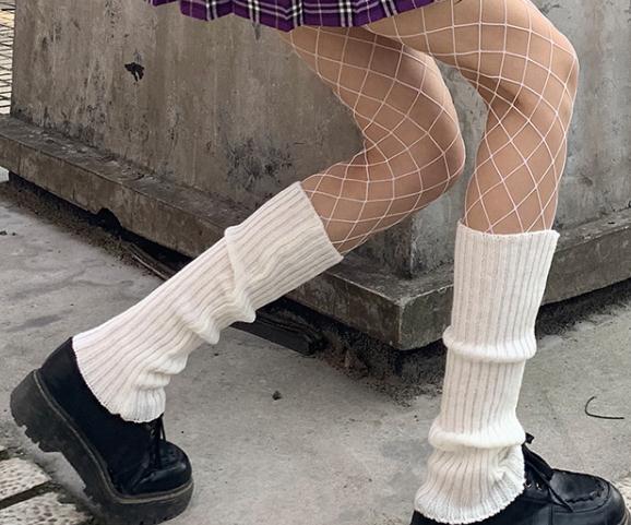 lengthen Japanese Lolita Sweet Girl Leg Warmers  Knitted Foot Cover Women Autumn Winter Leg Warmer Socks Heap Heap Socks