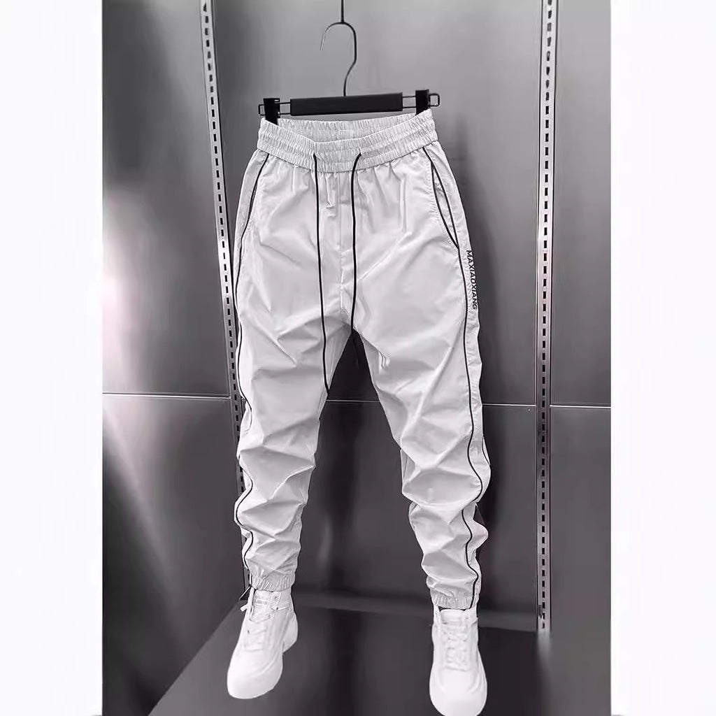 Splicing small leg pants