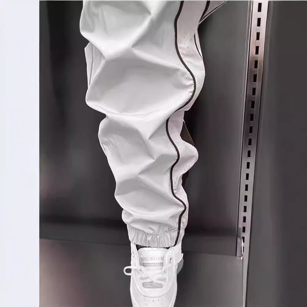 Splicing small leg pants