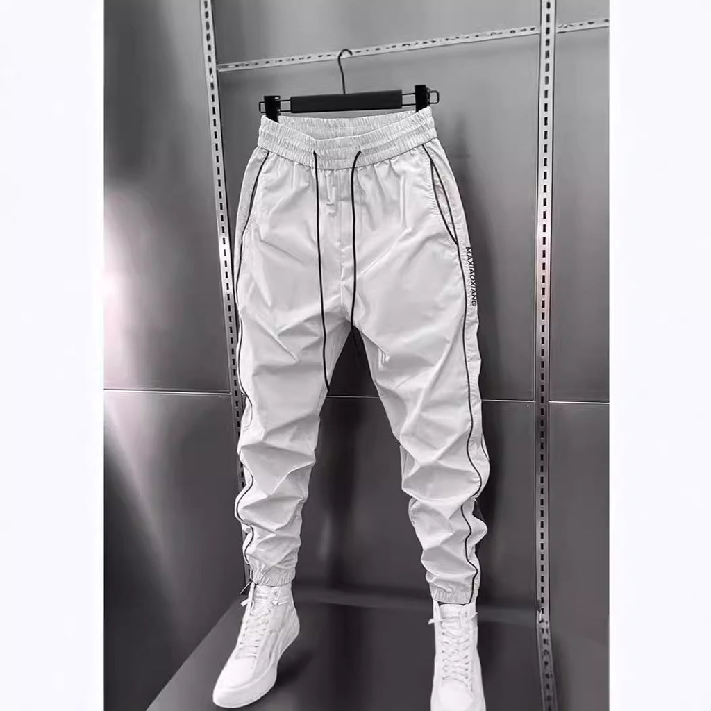 Splicing small leg pants