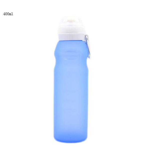 600ml Silicone Folding Water Bottle Outdoor Sports Supplies Portable Water Bottle Convenient Travel Anti-scalding Insulated