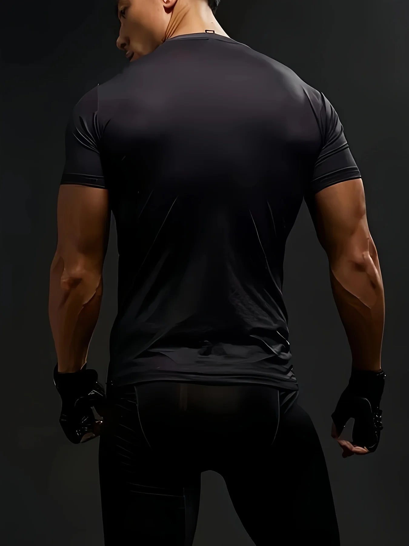 Men's Sports Fitness 3D Men's Clothing Short sleeve T-shirt