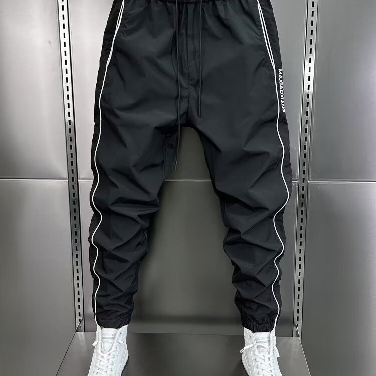 Splicing small leg pants